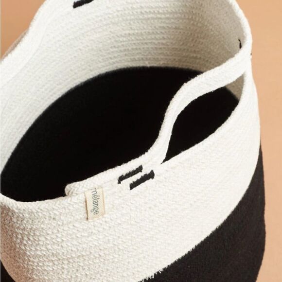 Mia Mélange Handcrafted Foldable Cotton Basket - Picture 13 of 14